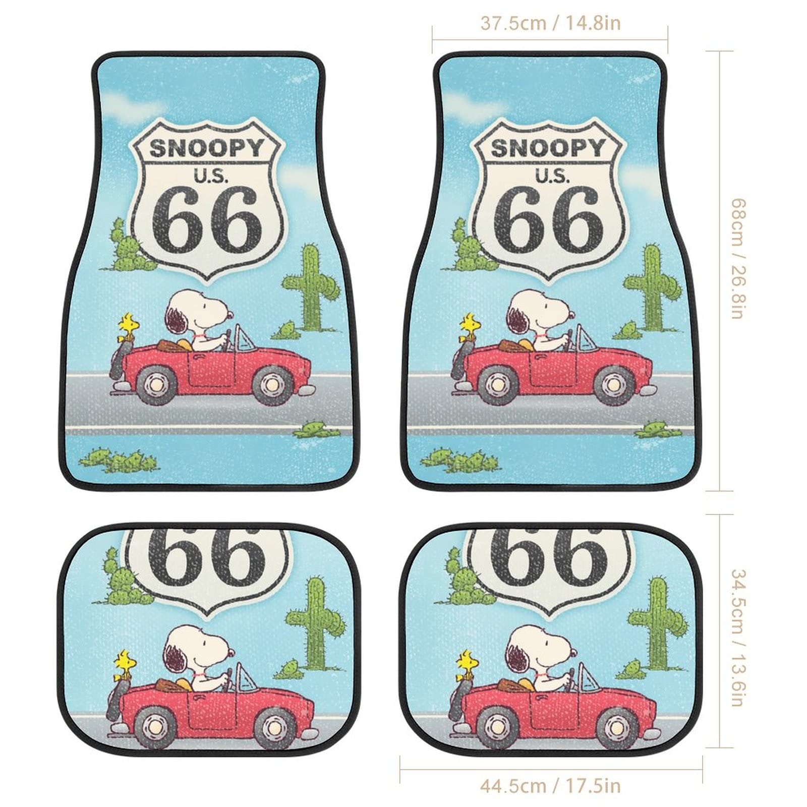 パジェロミニ マッドガード 泥除け 左右セット スヌーピー SNOOPY